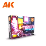 Barvící sada AK - Neon colors set