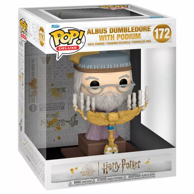 Figurka Harry Potter - Albus Dumbledore with podium (Funko POP! Deluxe 172)