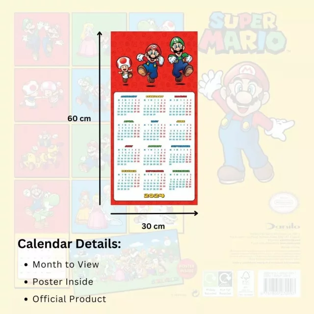 Kalendář Super Mario 2024