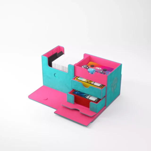 Krabička na karty Gamegenic - The Academic 133+ XL Convertible Teal/Pink