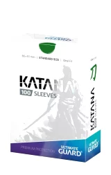 Ochranné obaly na karty Ultimate Guard - Katana Sleeves Standard Size Green (100 ks)
