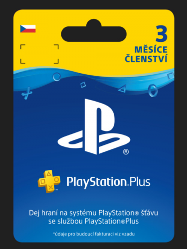 PlayStation Plus - členství na 3 měsíce - 25% sleva (PS DIGITAL) (PS4)
