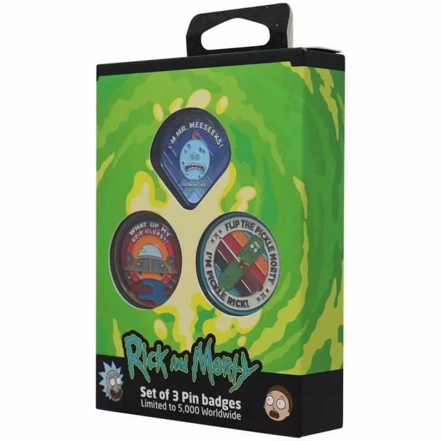 Sada odznaků Rick & Morty - Pin Badge Limited Edition