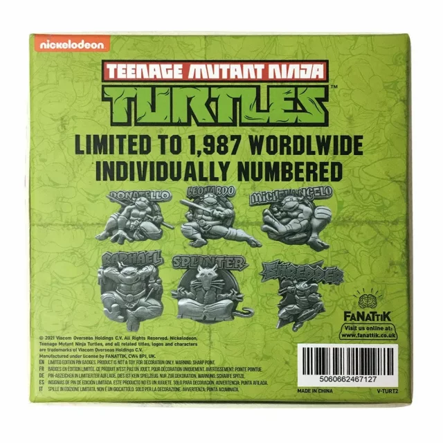 Sada sběratelských odznaků Teenage Mutant Ninja Turtles - Characters (6 ks)