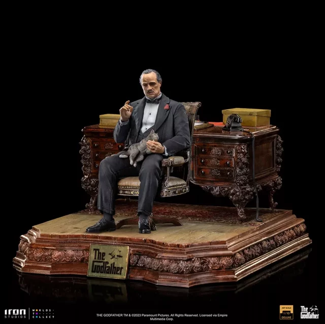Soška The Godfather - Don Vito Corleone Deluxe Art Scale 1/10 (Iron Studios)
