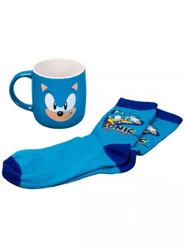 Dárkový set Sonic - hrnek a ponožky