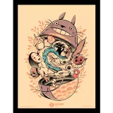 Zarámovaný plakát Ghibli - Matryoshka Totoro (My Neighbor Totoro)