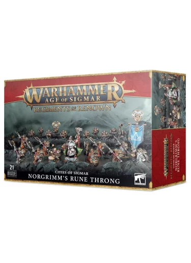 W-AOS: Regiments of Renown: Cities of Sigmar - Norgrimm’s Rune Throng (21 figurek)