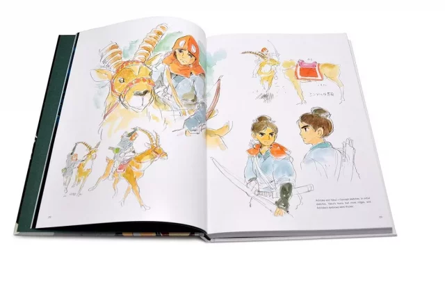 Kniha Ghibli - The Art of Princess Mononoke (poškozený obal)