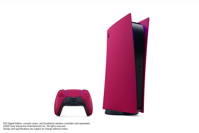 Kryt na konzoli PlayStation 5 Digital Edition - Cosmic Red