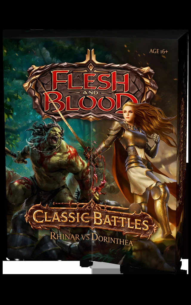 Karetní hra Flesh and Blood TCG: Classic Battles - Rhinar vs Dorinthea (poškozený obal)