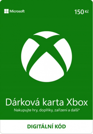 Microsoft Xbox Live - Dárková karta 150 kč [pro CZ účty] - digital (XONE)