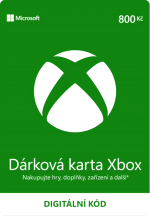 Microsoft Xbox Live - Dárková karta 800 kč [pro CZ účty] - digital (XBOX)