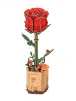 Stavebnice - Červená růže (dřevěná)