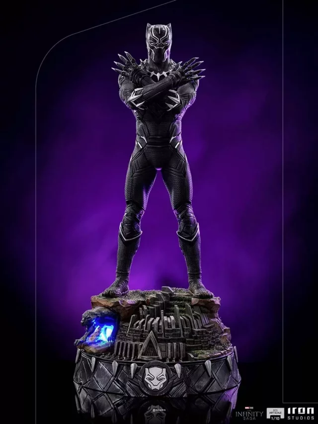 Soška Marvel - Black Panther Black Panther (Deluxe) The Infinity Saga  Art Scale 1/10 (Iron Studios)
