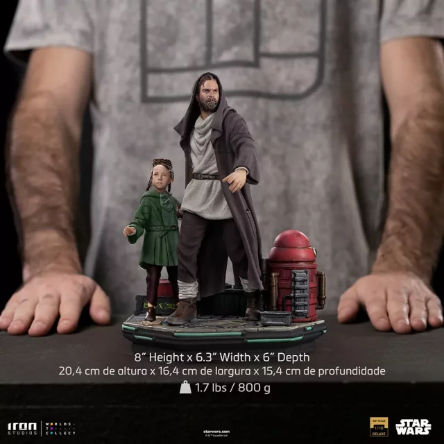 Soška Star Wars: Obi-Wan Kenobi - Obi-Wan & Young Leia Art Scale 1/10 (Iron Studios)