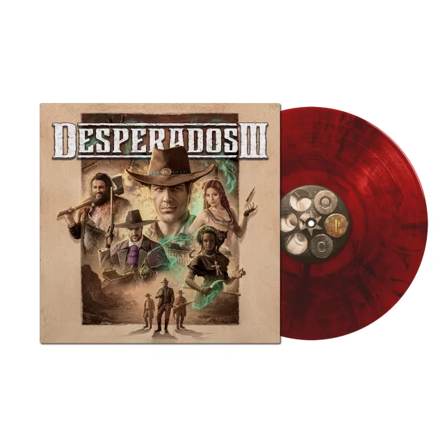 Oficiální soundtrack Desperados III na LP (poškozený obal)