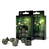 Kostky Elvish - černo-zelené (svítící)