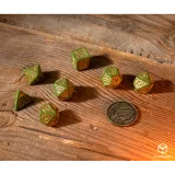Kostky Zaklínač - Triss (zeleno-zlaté)