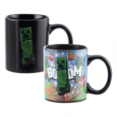 Hrnek Minecraft - Creeper (měnící se)