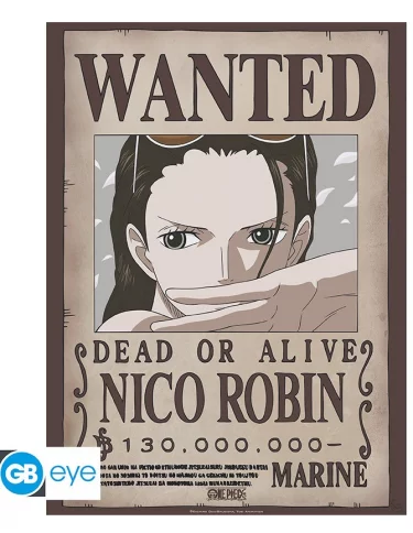 Plakát One Piece - Wanted Nico Robin