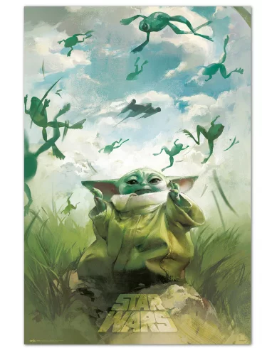 Plakát Star Wars: The Book of Boba Fett - Grogu Training