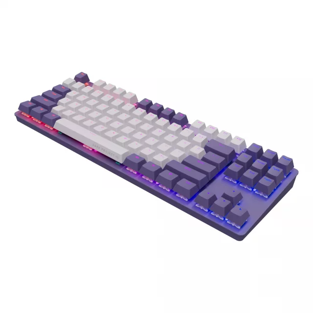 Herní klávesnice Dark Project - One KD87A Violet/White G3MS Mechanical (ENG)