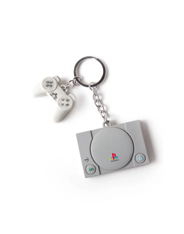 Klíčenka PlayStation - Console and Controller 3D