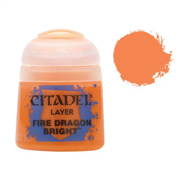 Citadel Layer Paint (Fire Dragon Bright) - krycí barva, oranžová