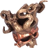 Stojan na lahev - Tentacled Steampunk Skull