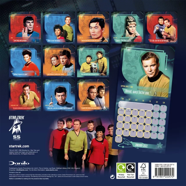 Kalendář Star Trek: The Original Series 2022