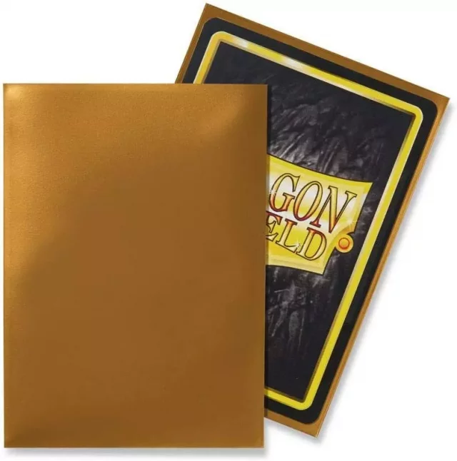 Ochranné obaly na karty Dragon Shield - Standard Sleeves Classic Gold (100 ks)