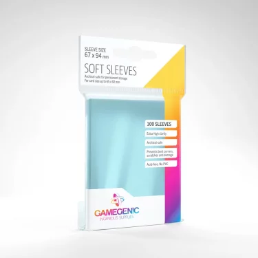 Ochranné obaly na karty Gamegenic - Soft Sleeves Clear (100 ks)