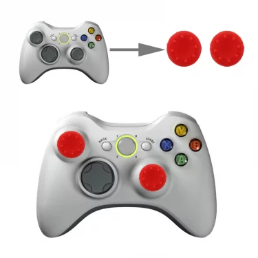 Návleky na páčky pro PS4,X360,XBOX1 (červené) (2 kusy)