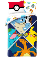 Povlečení Pokémon - Charizard, Venusaur, Blastoise & Pikachu