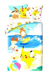 Povlečení Pokémon - Pikachu with Scorbunny