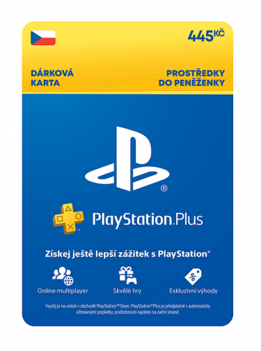 PlayStation Plus Premium - Kredit 445 Kč (1M členství) (PS DIGITAL)