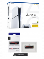 Výhodný set PlayStation - Konzole PlayStation 5 (Slim) 1 TB - Bílá + SSD disk Samsung SSD 990 PRO 1TB s chladičem