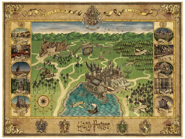 Puzzle Harry Potter - Mapa