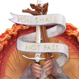 Replika Lord of the Rings - Plaketa na zeď You Shall Not Pass (Nemesis Now)
