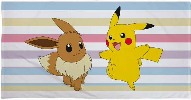 Ručník Pokémon - Pikachu and Eevee