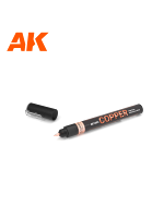 Barvicí fix AK - Copper metallic liquid marker (měď)
