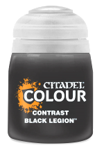 Citadel Contrast Paint (Black Legion) - kontrastní barva - černá