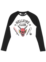 Tričko dámské Stranger Things - Hellfire Club Crop Top Raglan