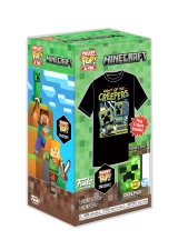 Tričko dětské Minecraft- Blue Creeper + figurka Funko Pocket POP!