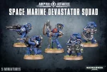W40k: Space Marine Devastator Squad (5 figurek)