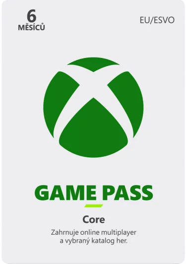 Game Pass Core - předplatné na 6 měsíců