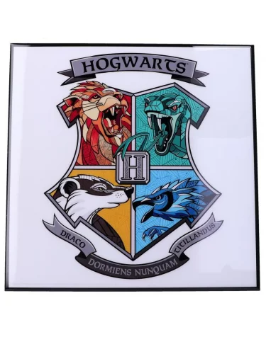 Obraz Harry Potter - Hogwarts Crest Crystal Clear Art Pictures (Nemesis Now)